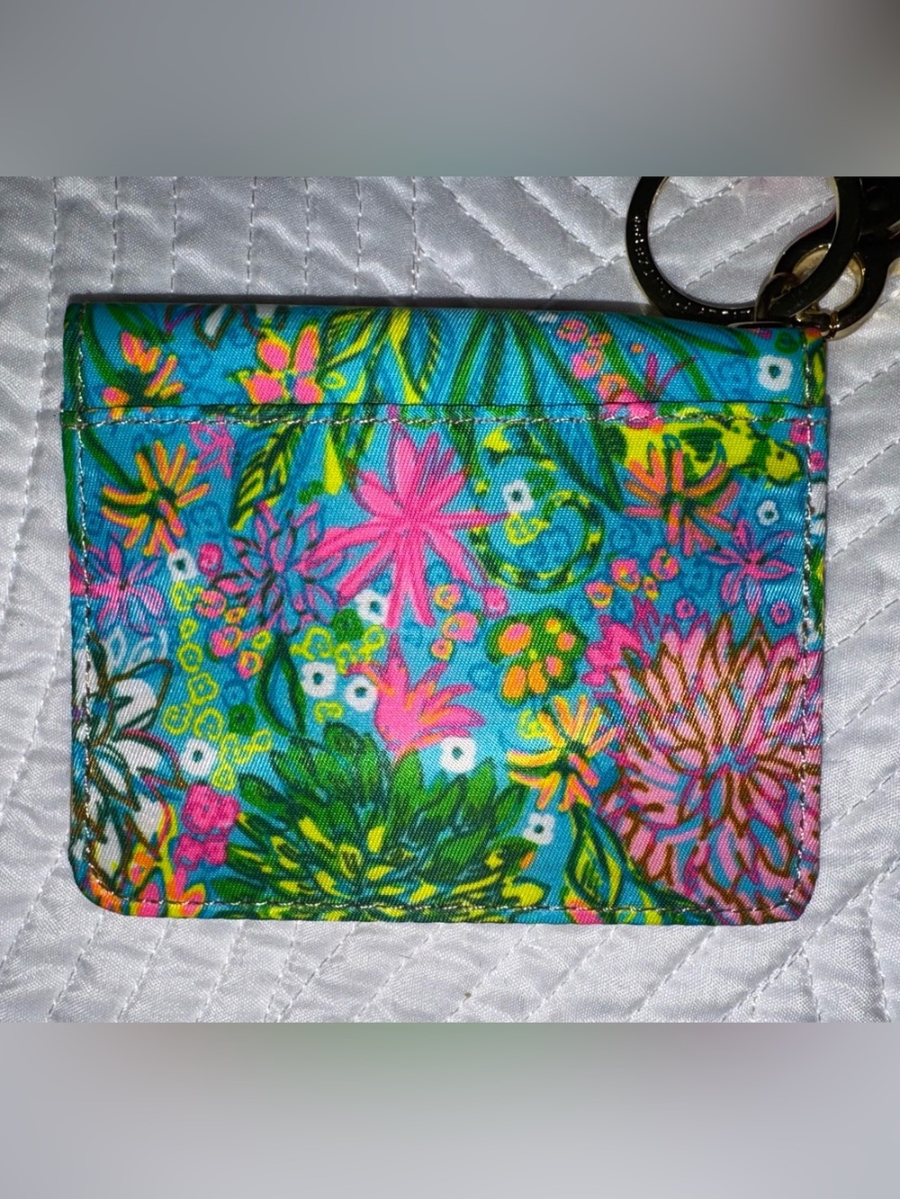 NWT Lilly Pulitzer “Walking on Sunshine” Snap ID Card Case 4.25”w x 3.5”h - Picture 4 of 7